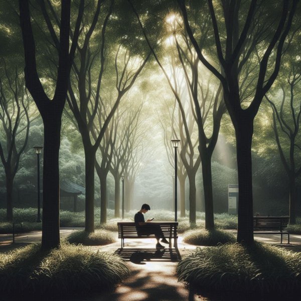 solitary figure